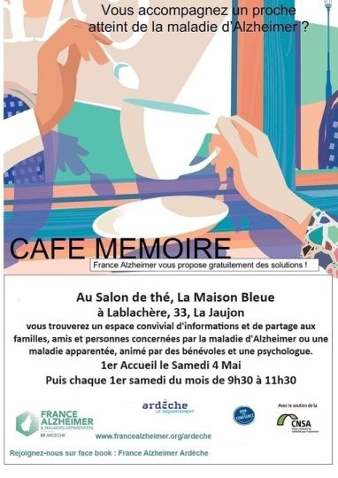 Café mémoire à LABLACHERE chaque premier samedi du mois