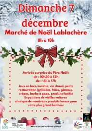 Le comité d'animation de Lablachère communique la date du marché de Noël
