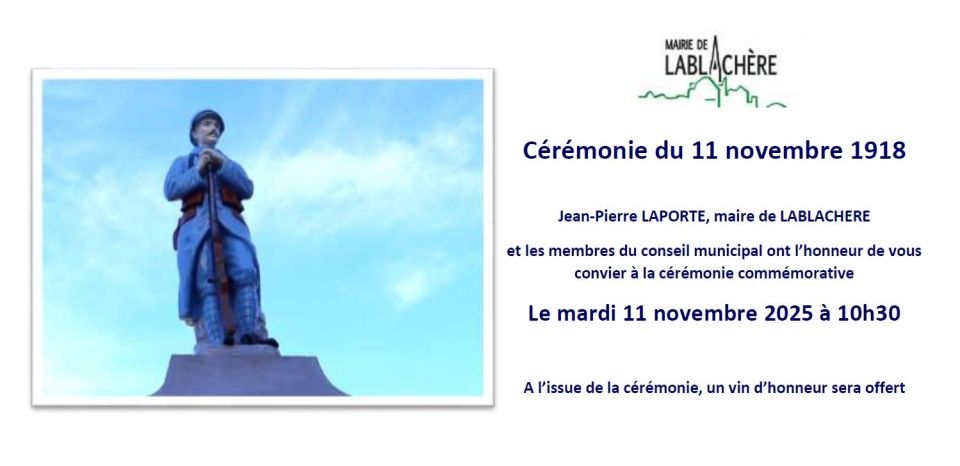 Cérémonie du 11 novembre 1918