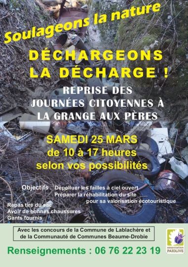 Journée citoyenne à la Grange aux Pères le 25 mars 2023
