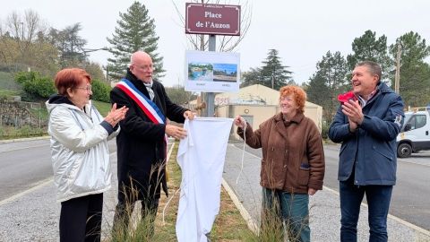 Inauguration de la place de l'Auzon
