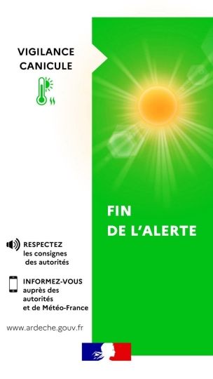 La vigilance canicule est levée le 6/7/2025
