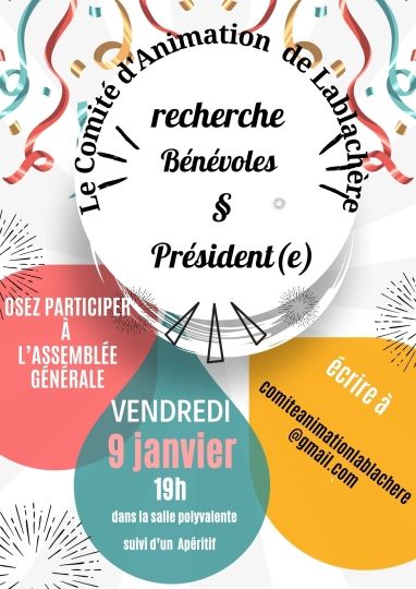 Le comité d'animation de Lablachère communique