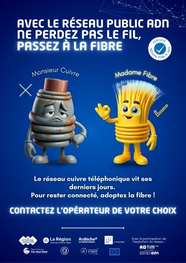 Information sur la fibre et l'arrêt du cuivre