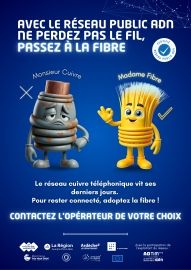 Information sur la fibre et l'arrêt du cuivre