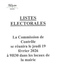 Commission de contrôle listes électorales