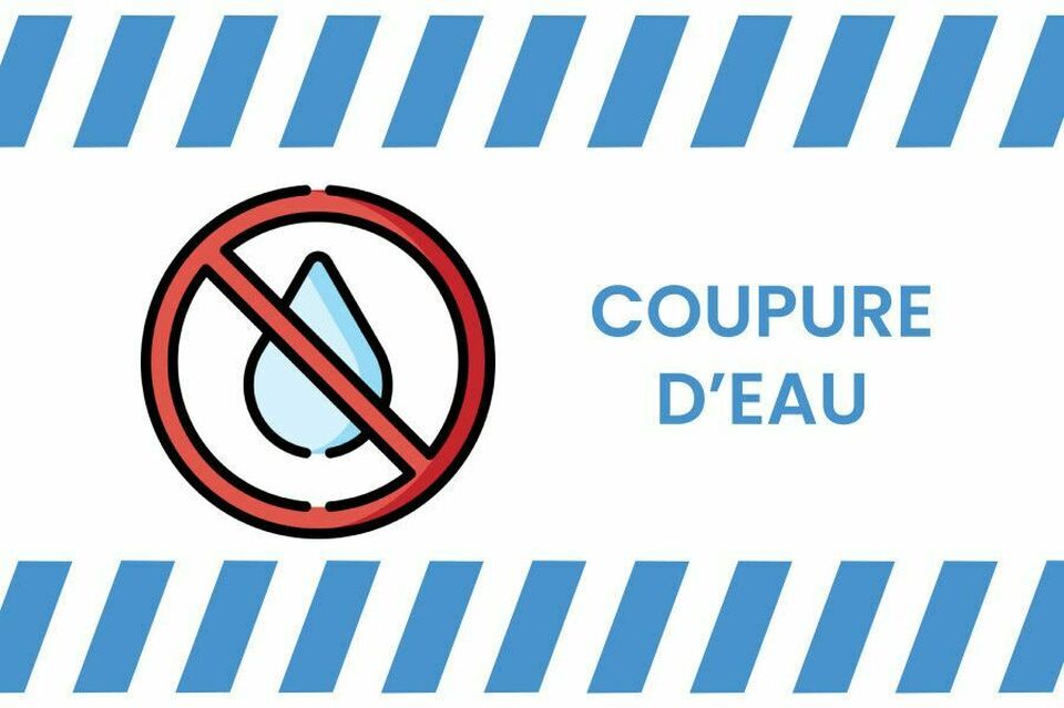 Avis coupure d'eau