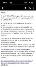 Photovoltaïques - courrier frauduleux