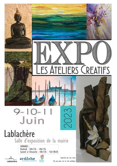Exposition Mairie de Lablachère les 9 et 10 juin 2023