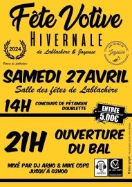 Fête votive le 27-4-2024