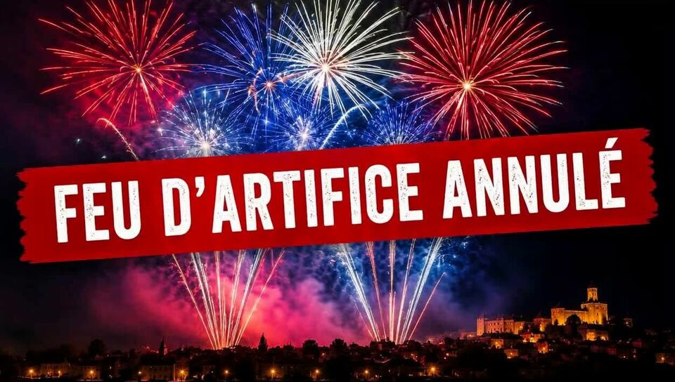 Feu d'artifice annulé