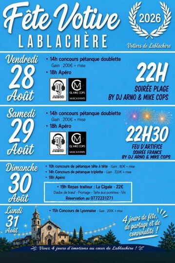 Fête votive de Lablachere