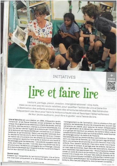 Lire et Faire Lire et Lablachère, une longue histoire