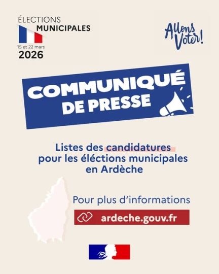 Listes candidatures en Ardèche pour les élections municipales