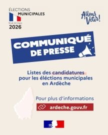 Listes candidatures en Ardèche pour les élections municipales