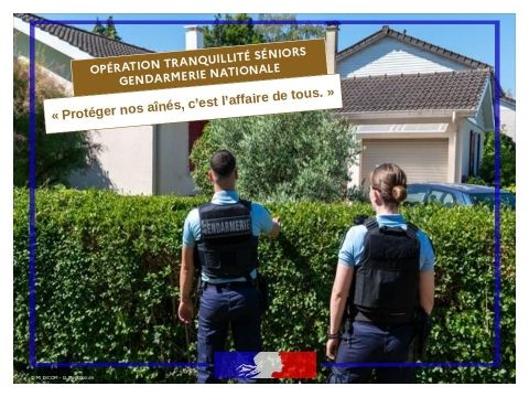 La gendarmerie protège les séniors