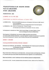 Championnat de l'Ardèche de pétanque en triplette mixte