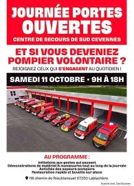 Journée Portes ouvertes centre secours Sud Cevennes