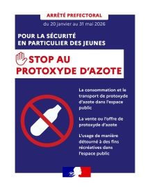Interdiction de la vente du protoxyde d'azote -Protection des mineurs et de l'ordre public