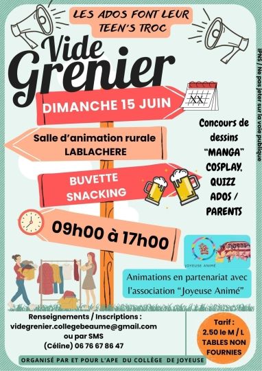 L'APE du collège de Joyeuse communique