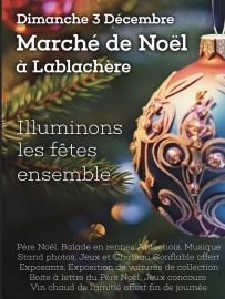 Marché de Noël à Lablachère le 3/12/2023, organisé par l'U.A.C.L.