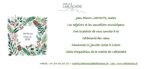 Cérémonie des voeux du maire